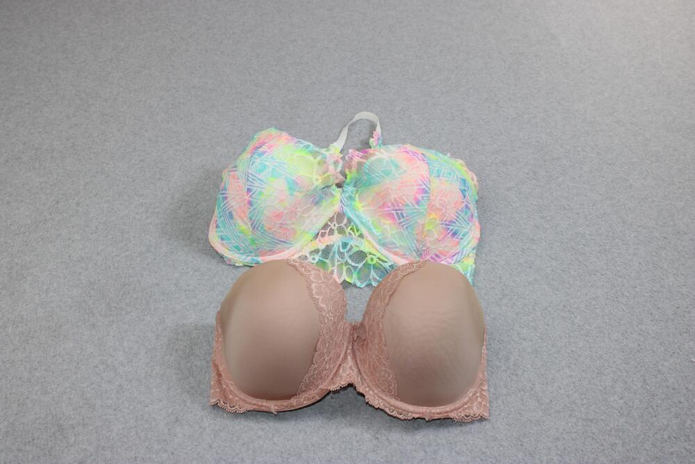 Victoria's Secret Bras Women 32DDD Large Lace Push Up Halter Strapless Lot X 2